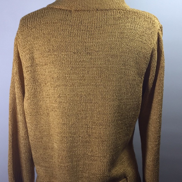 C’est City Belted Front Tie Sweater Size Large - Picture 6 of 9